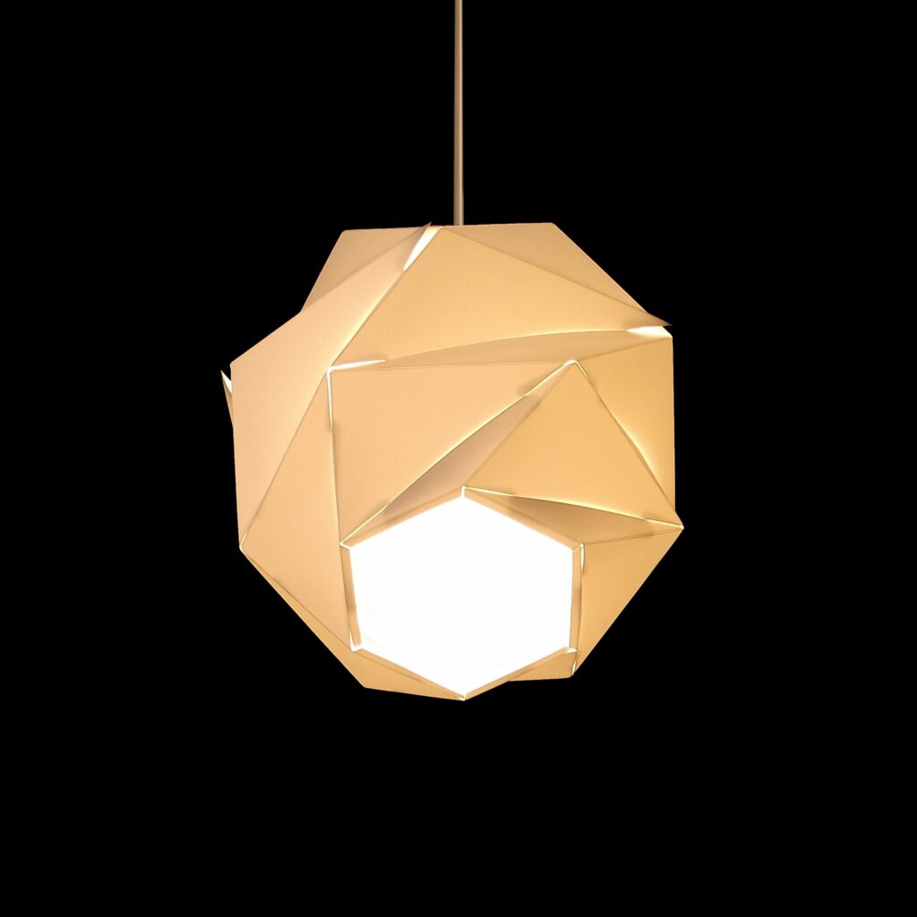 HÄNGELAMPE / STEHLAMPE / ORIGAMI-LAMPE - ORIGO