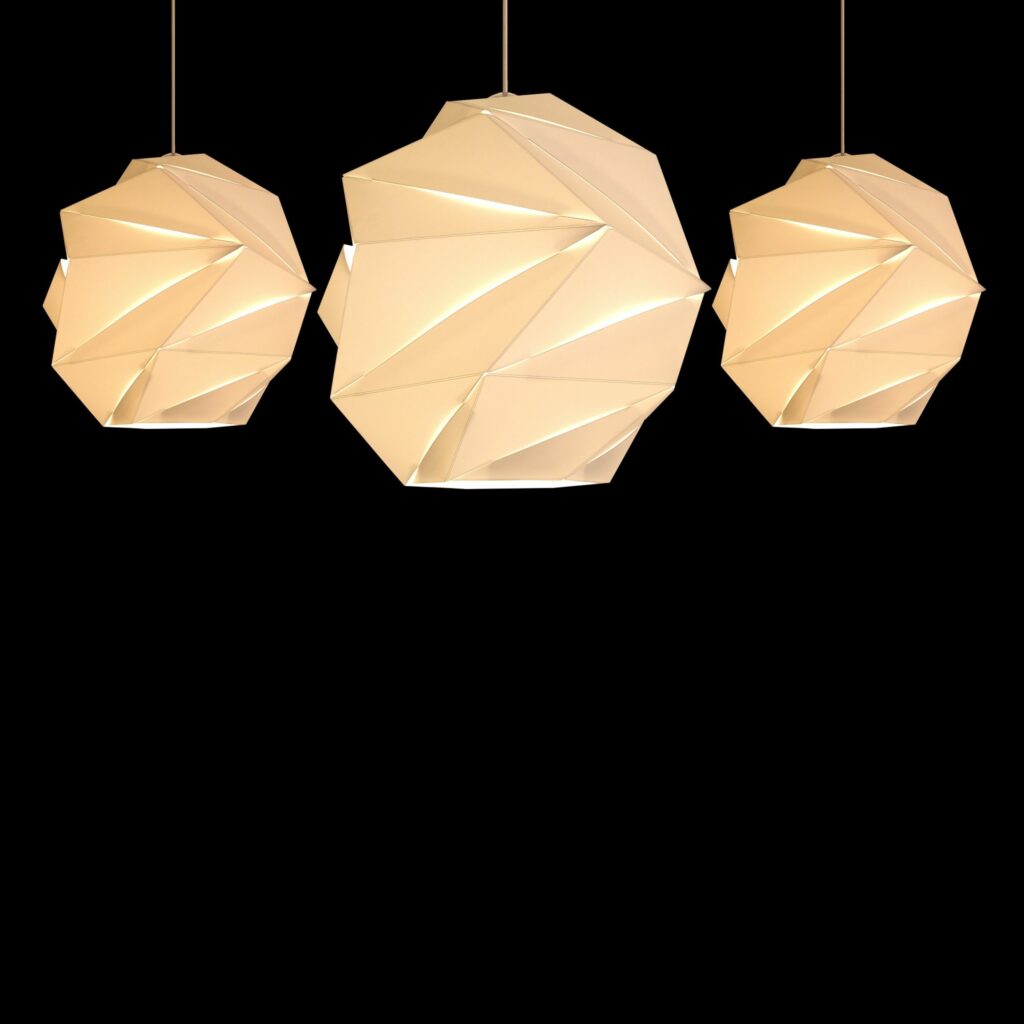 HÄNGELAMPE / STEHLAMPE / ORIGAMI-LAMPE - ORIGO