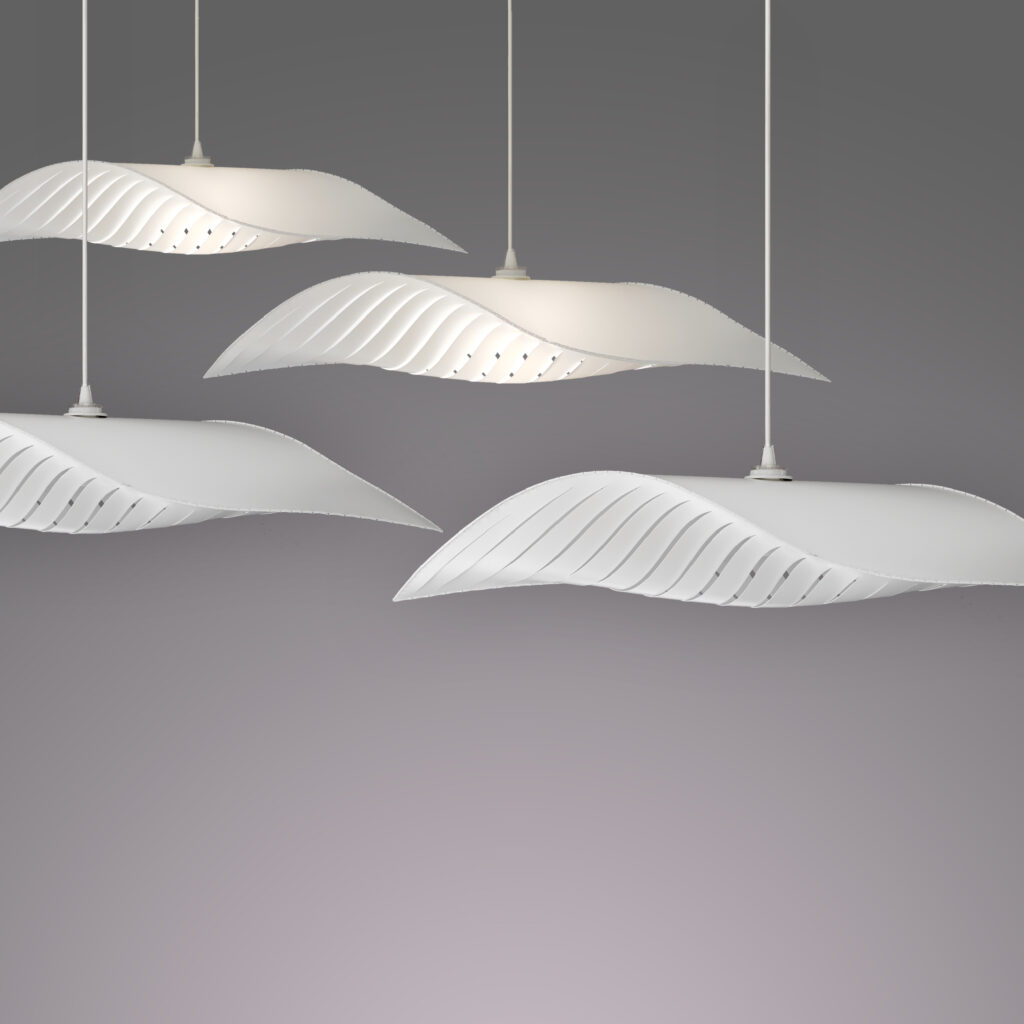 HÄNGELAMPE / HORIZONTALE BLATTLAMPE - LEAFO
