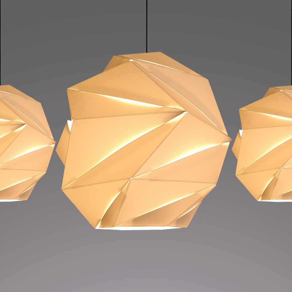 HÄNGELAMPE / STEHLAMPE / ORIGAMI-LAMPE - ORIGO