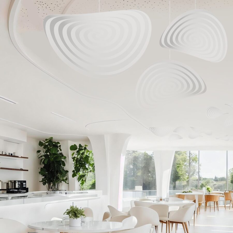 Lampa wisząca sombrero w restauracji